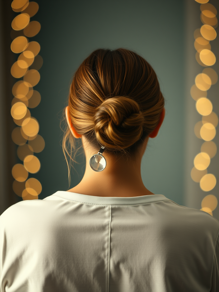 the back of a woman therapist, no visible face