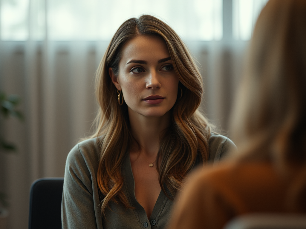 woman therapist in session